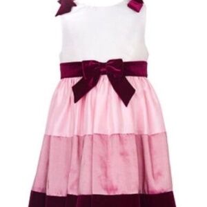 Rare Editions ColorBlock Rose Girls Dress NWT 2T